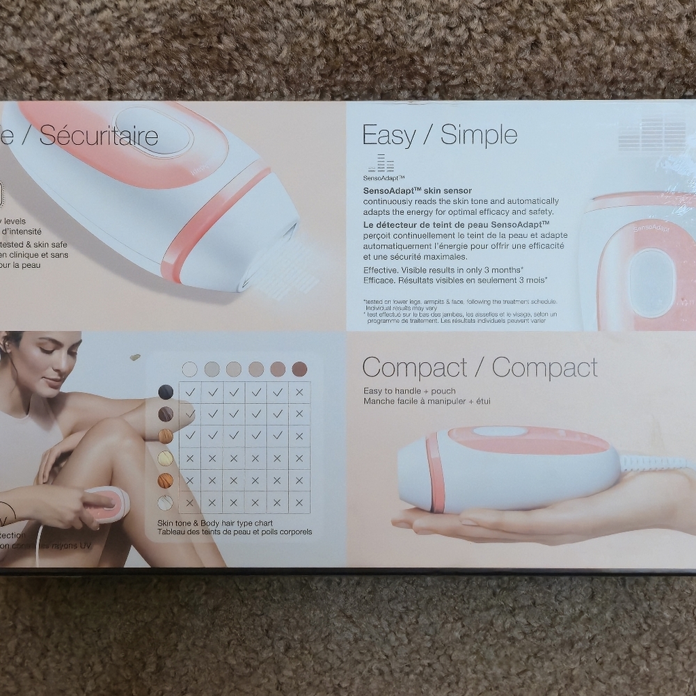 VENUS Silk-expert Mini IPL Hair Removal Device Pink and White - Picture 2 of 9